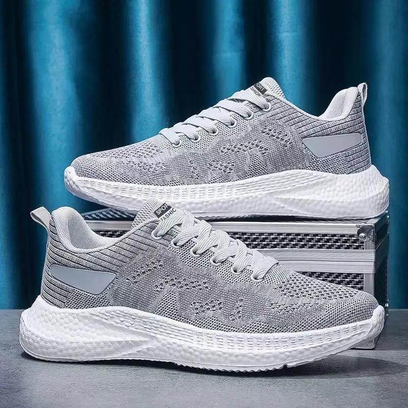 Fashion Sports Shoes 2024 New Men's Mesh Breathable Running Shoes Versatile Comfortable Casual Shoes Soft Sole Men's Edition