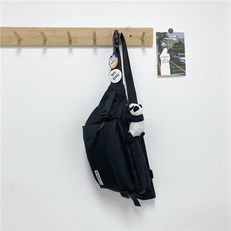 Modna unisexowa torba crossbody na klatkę piersiową i biodrowa do użytku codziennego, sportowego lub studenckiego