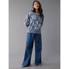 Women's Retro Pattern Crewneck Sweatshirt Bohemian Print Long Sleeve Casual Pullover