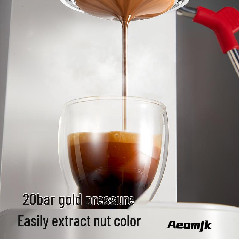 Compact Semi-Automatic Espresso Machine with Milk Frother for Hot & Cold Beverages