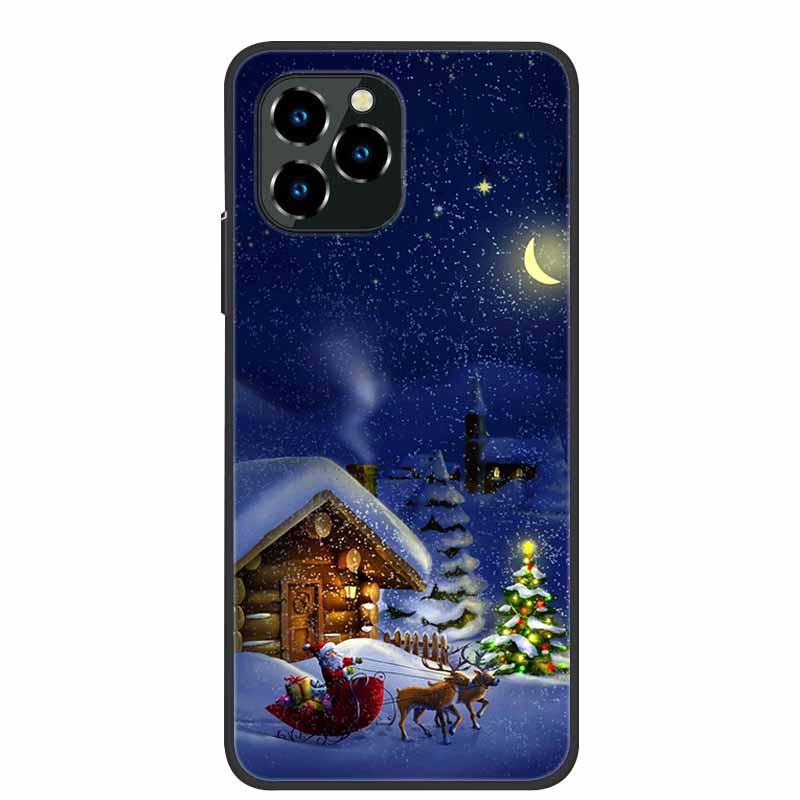Phone Case For Oukitel C21 Pro Christmas Silicone TPU Soft Cover For Oukitel C21 Pro Coque Protector Bumper OukitelC21 Elk Funda