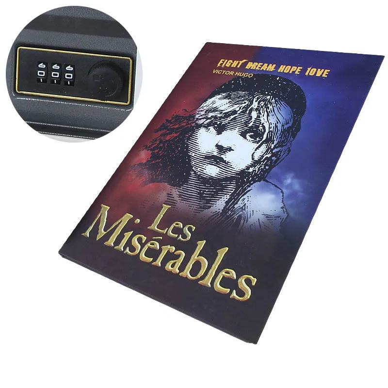 Cassaforte Domestica Alta Qualità Libro Segreto Cassaforte Nascosta Salvadanaio Salvadanaio Salvadanaio Contenitore per Contanti Scatola per Soldi Metallo Acciaio Simulazione Libri Classici