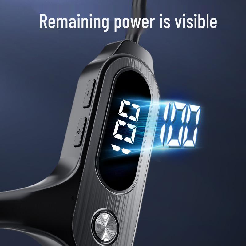 New Stereo Bluetooth 5.3 Bone Conduction Sports Earphones with Card Slot - Compatible with Android and Apple Devices.