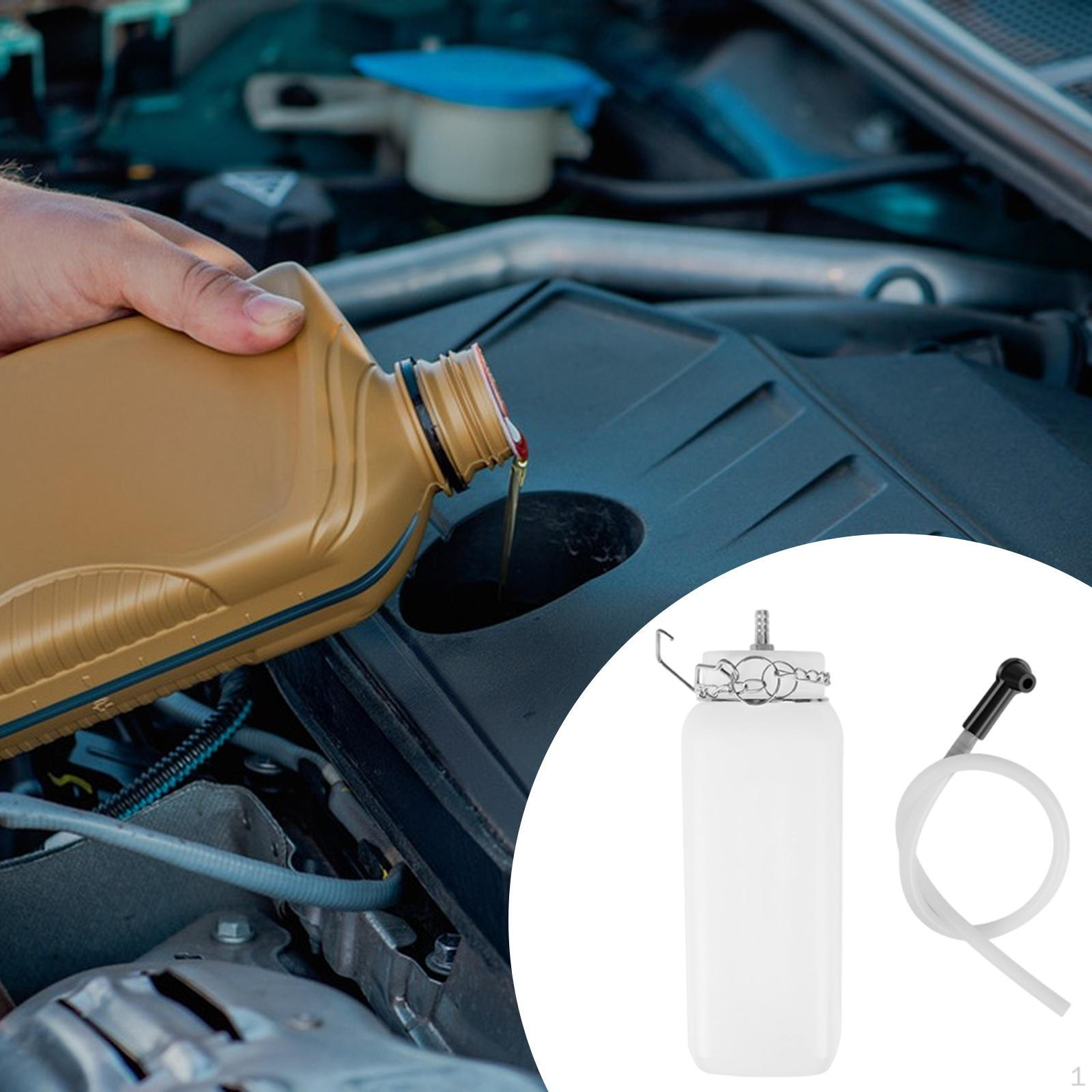 

Brake Bleeder Bottle with Tube and Chain, Professional Oil Change Kit Manual Drain Tool