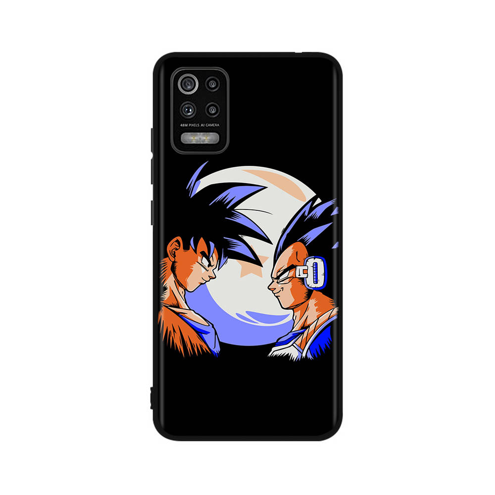 DT41 Pouzdro Dragon Ball Super pro iPhone 16 15 Plus 14 13 12 11 Pro 8 7 6S 6 SE 5S X XR XS Max Realme C30 C33 C31 9I Huawei P30 Černý měkký kryt