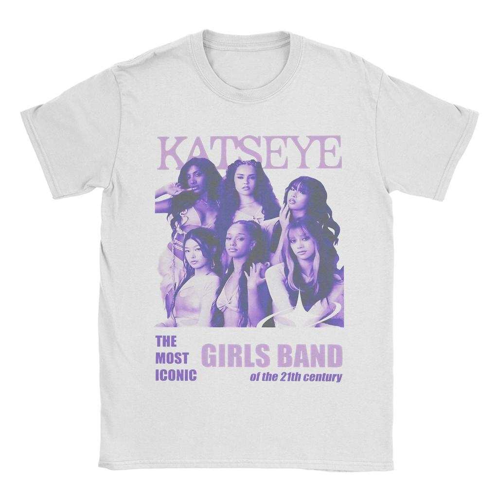 KATSEYE Kpop Girl Group Graphic Printed T Shirts Men Women  Pure Cotton  Tee Shirt Clothing