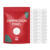 20Pcs Compressed Towels Portable Compression Face Towel Disposable Cotton Washcloth for Travel Home Outdoor