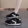 Damen Vulkanisierte Schuhe Herbst Neu Bequem Mode Schnürung Plateau Sneaker Höhensteigerung Outdoor Rutschfest Laufschuhe
