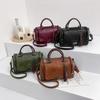 Püskül Dekor Çanta Kadın Büyük Kapasiteli Omuz Çantası Moda Fermuarlı Crossbody Çanta Çıkarılabilir Askı Ile