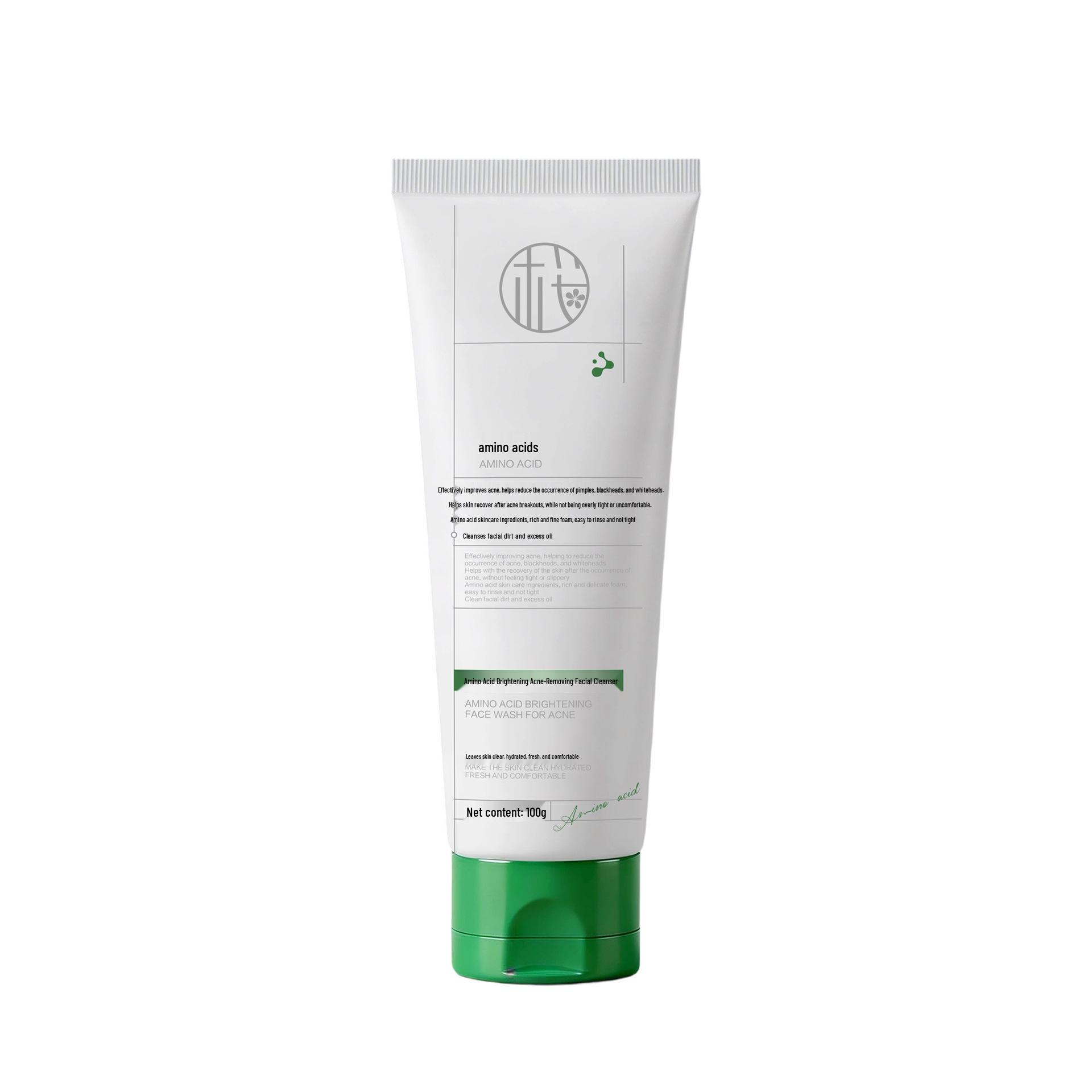 Sakura Brightening Acne Cleanser with Amino Acids - Deep Cleansing & Oil Control Foam. Sakura Amino Acid Brightening Acne Facial Cleanser