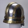 Vendal Mendulsaa Sca Larp , Viking Helmet, Medieval Templar Knight Crusader Armor, Viking Lerp Warrior Helmet, Steel Brass Helmet
