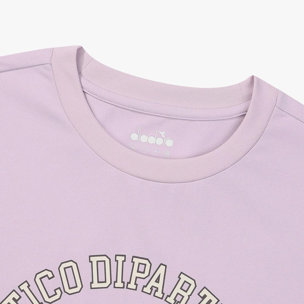 Diadora Archive Arch Logo Short Sleeve T-Shirt Violet
