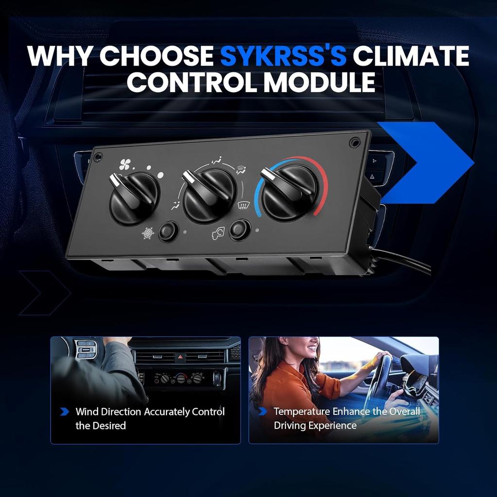 599-5511 HVAC A/C Heater Climate Control Panel Module with Blower Motor Switch Compatible with Kenworth 2002-2006 C500, 2002-2006 T300, 2002-2006