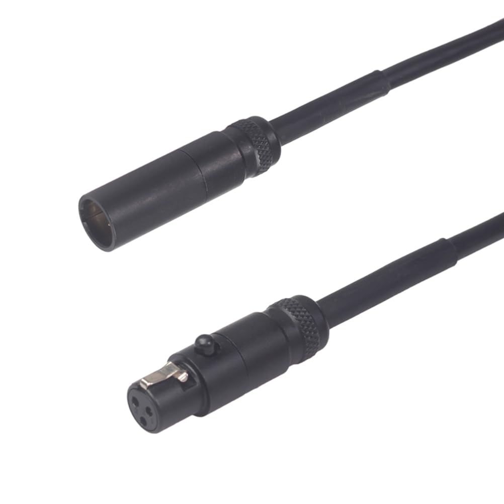 Alasum Mini XLR Audio Cable, Compact and Lightweight, Male to Female, 3M