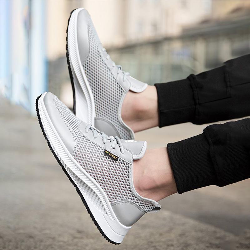 Męskie letnie trampki z siateczki Modne bieganie Trendy Casualowe buty męskie