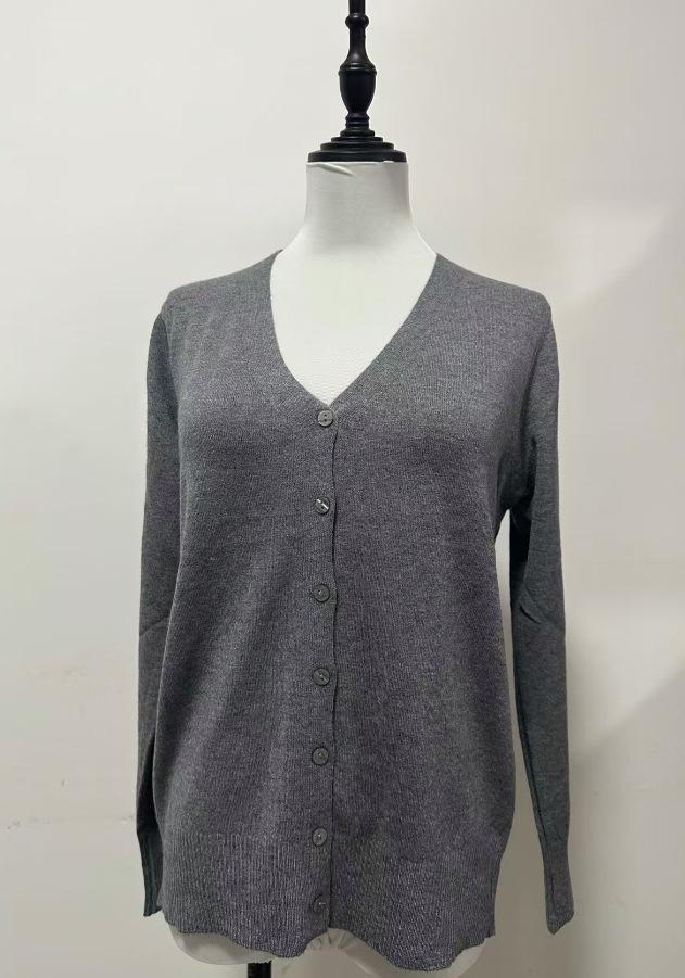 Women's Knitted Cardigan: Spring-Summer Long Sleeve Sweater, Plus Size Autumn Outerwear