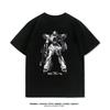 Mobile Suit Gundam Zero Sommer Zweite DiUnisexsion Anime Bedrucktes Kurzarm-T-Shirt Unisexs Koreanische Version Baumwolle Locker Oberteil
