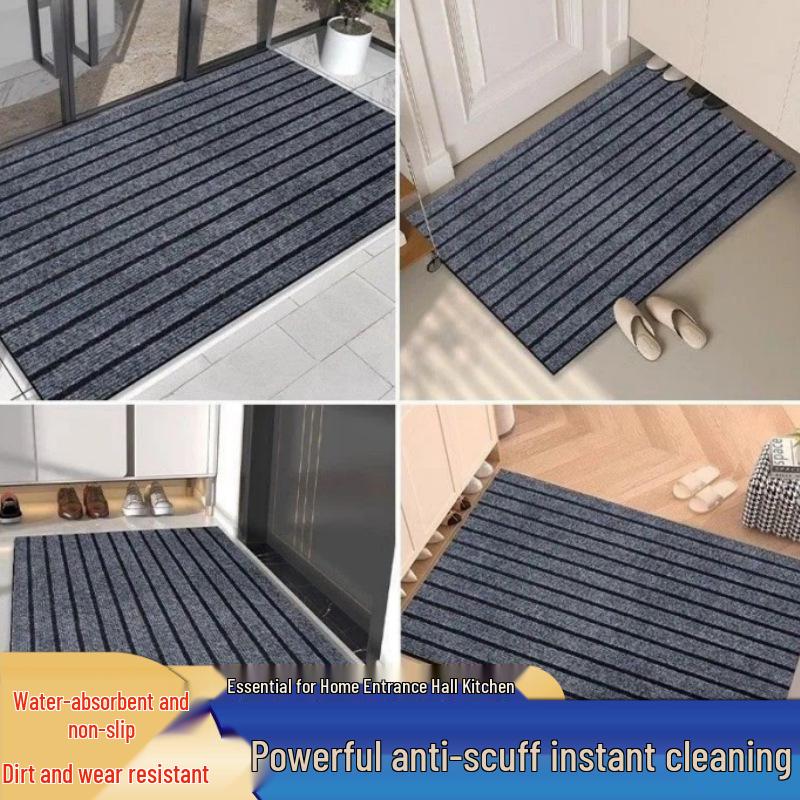 Water-Absorbent Non-Slip Floor Mat for Kitchen, Balcony, and Bathroom - Wash-Free and Wipeable