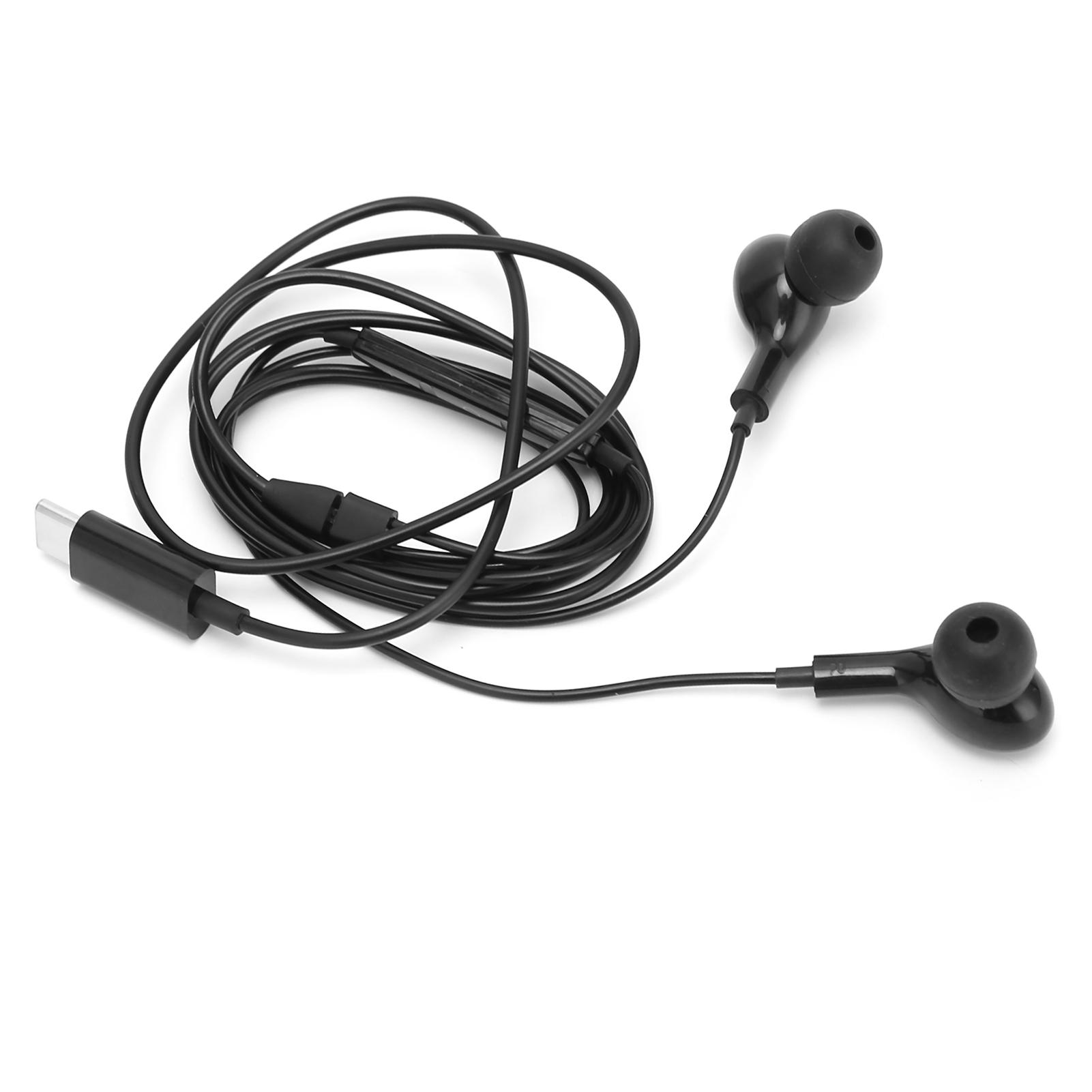 

Wired Earphones Type C Digital Chip Noise Canceling Mobile Phone Earbubs with Volume Control