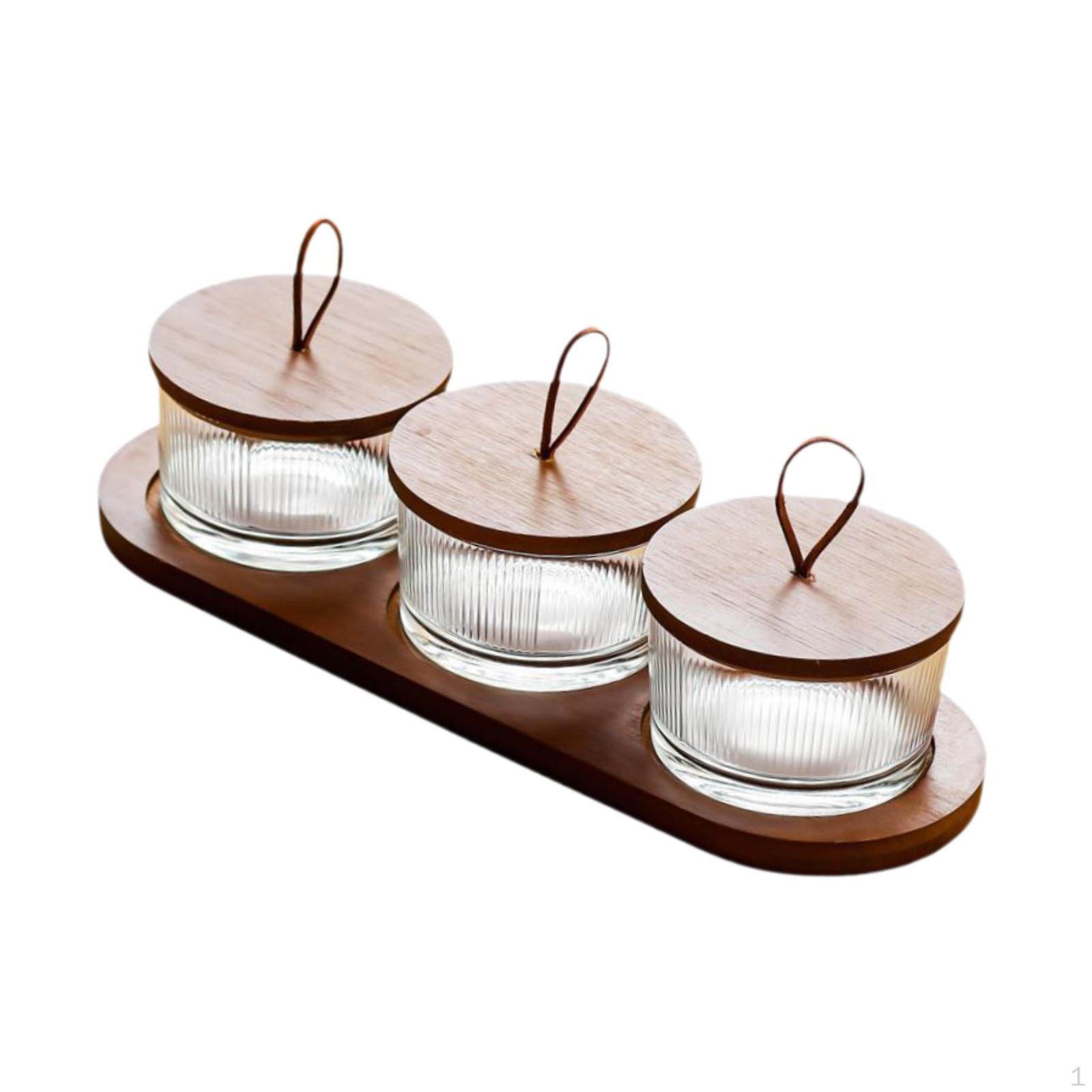 

Поднос для вытяжки с миской, стеклянной крышкой, ореховой скорлупой, общими фруктами для салата 3 grid