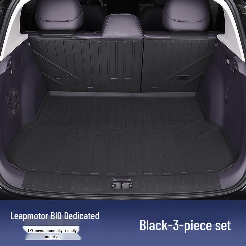 Leapmotor B10 TPE Floor & Trunk Mats: Full Coverage, Dirt & Wear-Resistant, Easy To Clean, Fits 25 Models, Original Car Color.