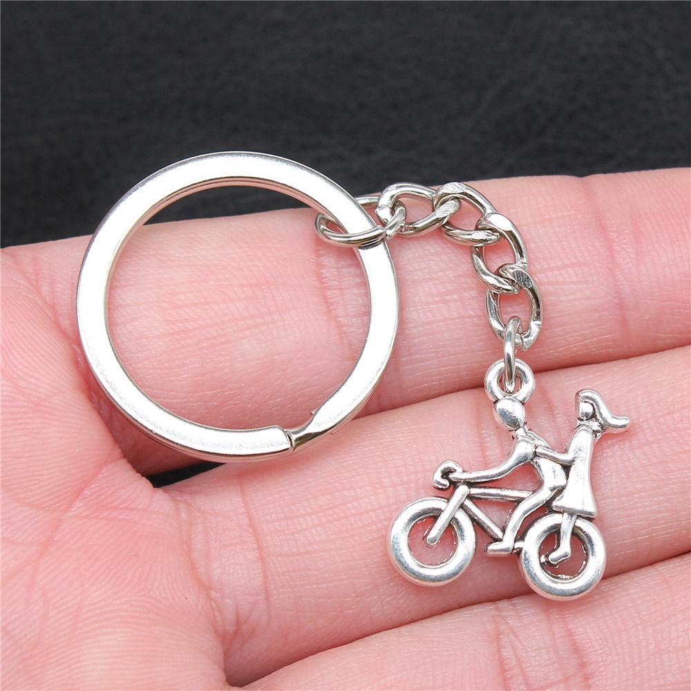 28mm Key Ring Couple Heart Love Minimalist Jewelry Components QY016