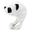 WHITE FANG Cold Protection Panda CA355 Autumn/Winter Hat, Cap, Animal, Cute, Fun, Brushed, Men's, Women's, (White)