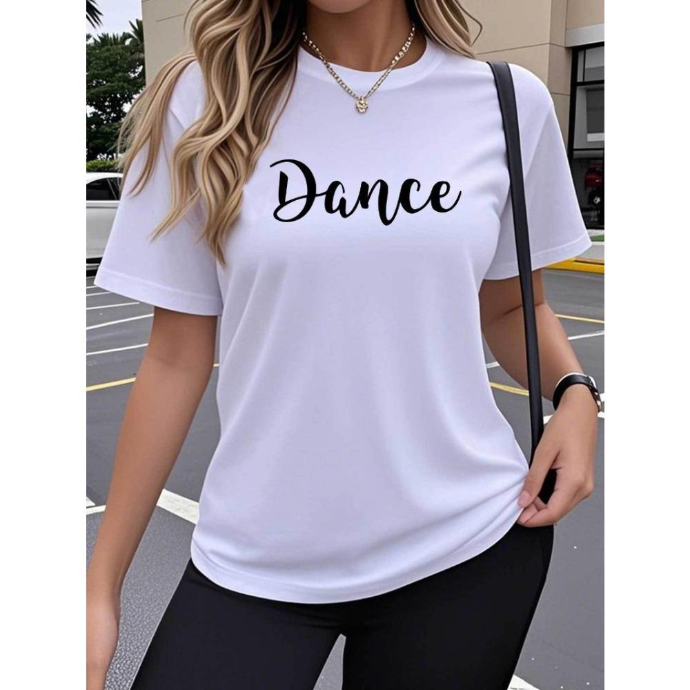 Summer Fashionable Comfortable Breathable Sweat Absorbing Women's T-shirt Colorful Pattern Solid Color Cotton T-shirt