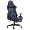 Day and Night - Day and Night Swivel Gaming Chair with Blue PVC Footrest