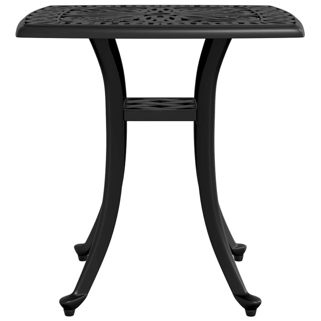 Vidaxl Garden Table, Black, 53X53X53 Cm, Cast Aluminium