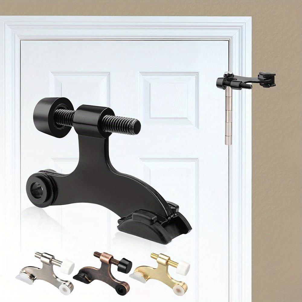 Rubber Hinge Pin New Zinc Alloy Bumper Damper Hidden Doorstops Thicken Adjustable Door Stopper Door
