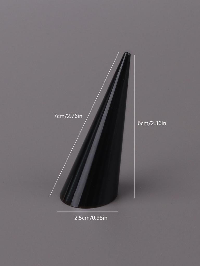 1PC Acrylic Triangular Cone Ring Display Jewelry Storage Plastic Ring Display Stand
