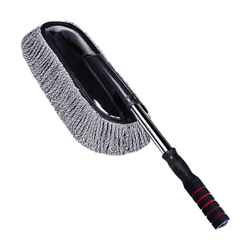 

Adjustable Length Microfiber Duster Car Cleaning Brush Soft Bristle Scrub Cleaning Mop For Safe Efficient Washing 1