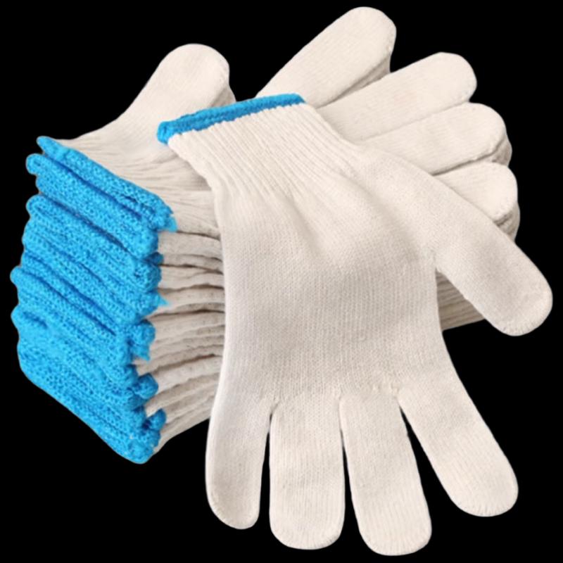 Fang Yuxing White Cotton Work Gloves