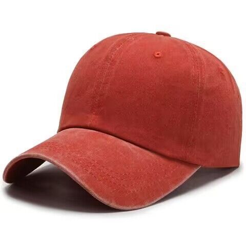 Vintage Washed Dad Cap - Soft Top Plain Cotton Baseball Hat for Men & Women Wholesale Distressed Snapback Fashion Streetwear