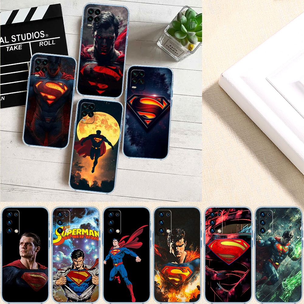 CJ106 Superman Transparent Phone Case for LG K22 K30 K40 K40S K41 K42 K50 K50S K51 K51S K52 K61 K62 K71 K92 Q60 Q61 V40 V50 V60