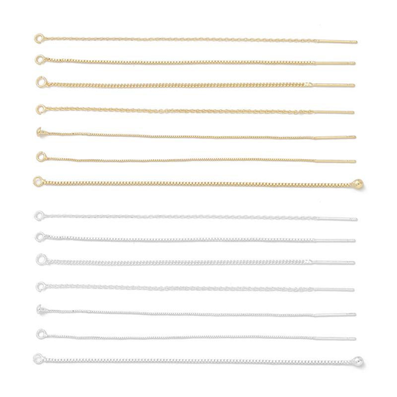 2 szt. Miedziany łańcuszek na naszyjnik DIY bransoletka kolczyki wyroby jubilerskie akcesoria rzemieślnicze