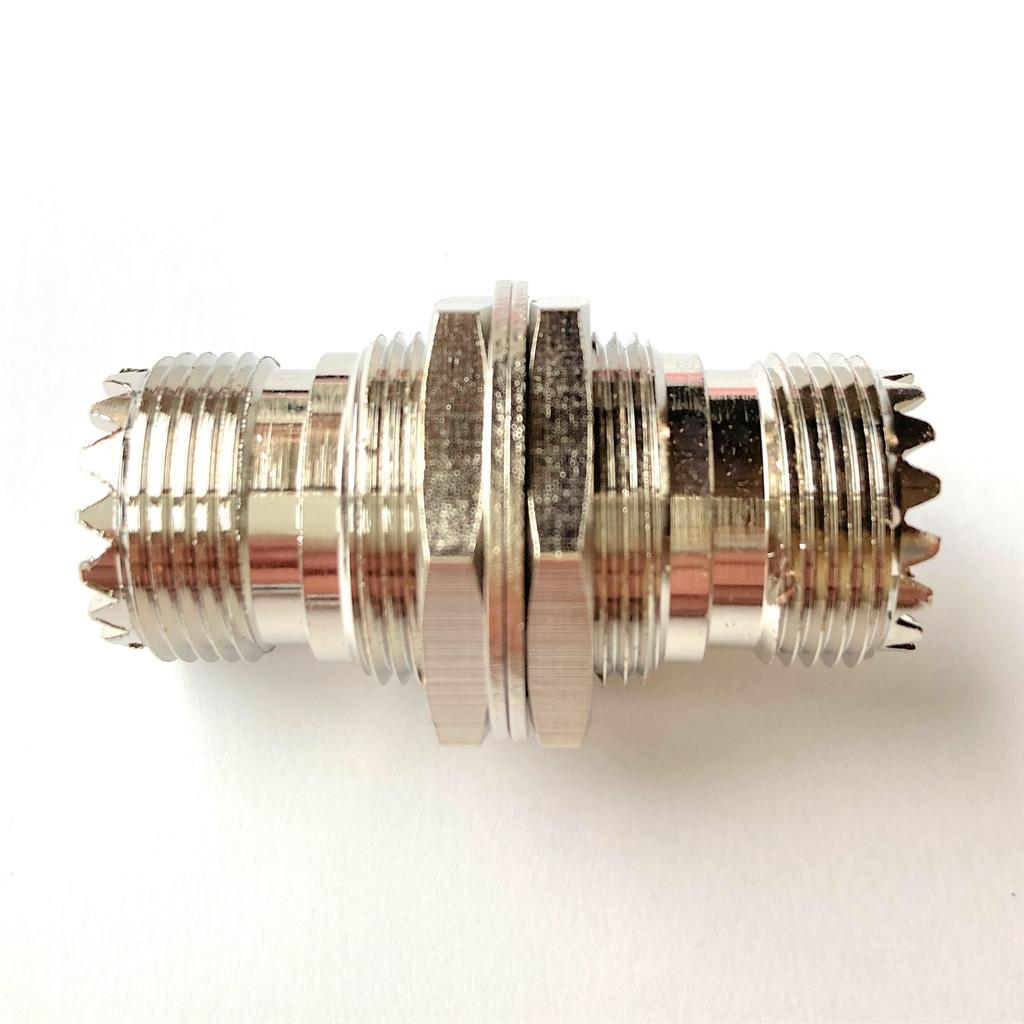 [1 Pc] M-Type Connector, MJ-MJ Cable Relay Adapter, Relay Connector with Nut for Convenient Grounding, for Amateur Radio and Wireless Communications
