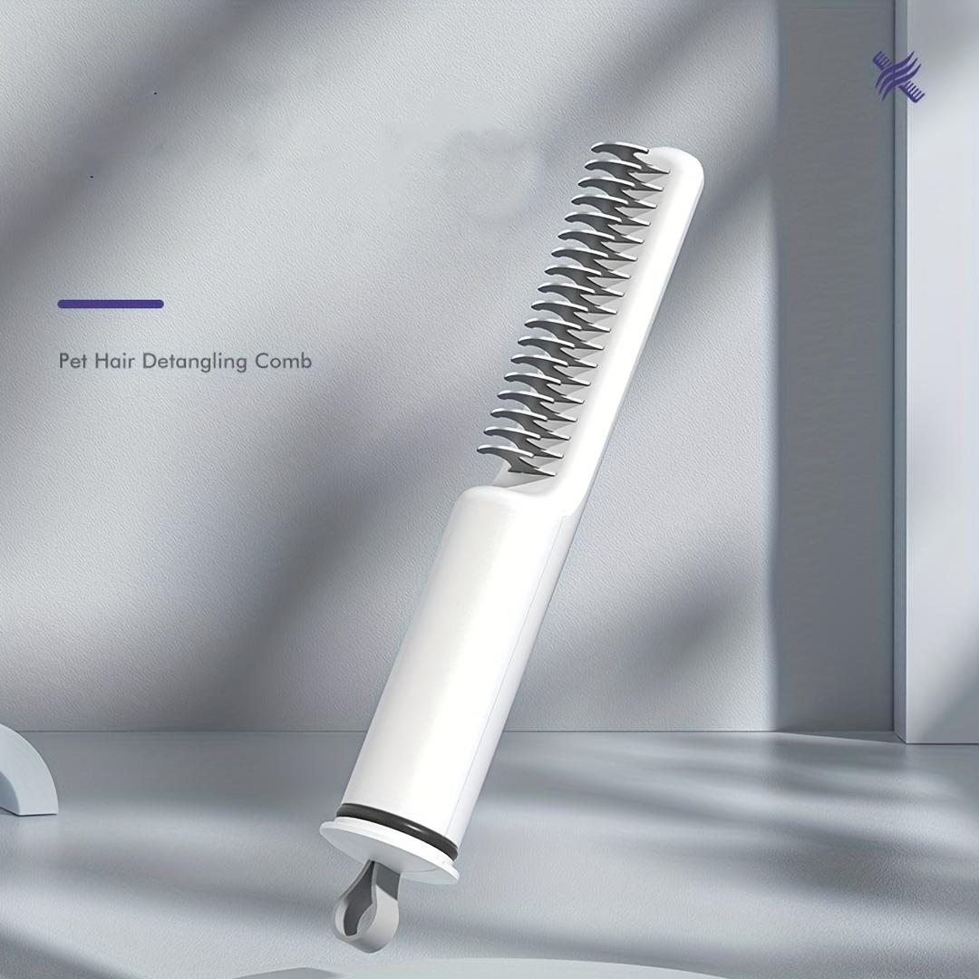 

Расческа для распутывания колтунов у кошек, расческа для вычесывания блох, для линьки, груминга, удаления распущенной шерсти у кошек, портативные чистящие средства белый