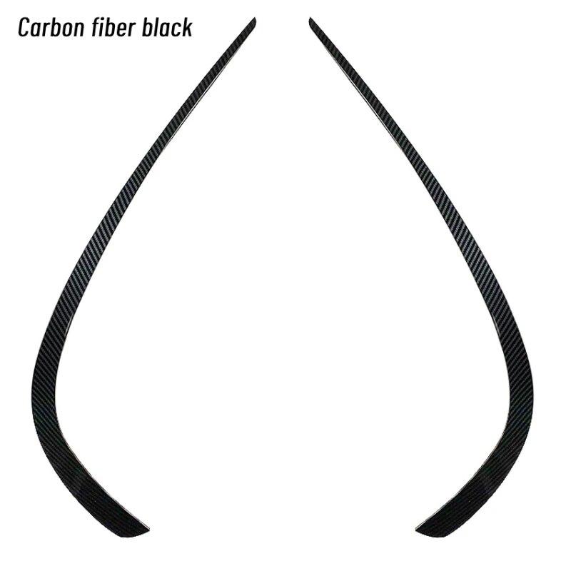 

2x автомобильный сплиттер переднего бампера, вентиляционные заслонки, рамка, решетка, декоративные накладки для Mercedes-Benz E-Class Coupe C207 AMG Line 2013-2016 углеродного волокна черного