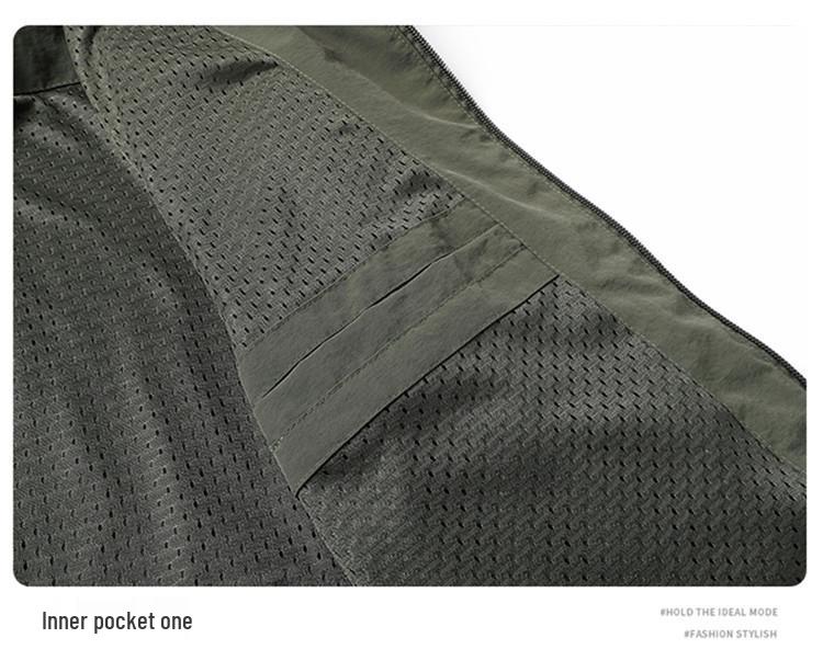 2025 Men's Casual Jacket - Wrinkle-resistant, Breathable, Soft Solid Color Outerwear for Autumn/Winter