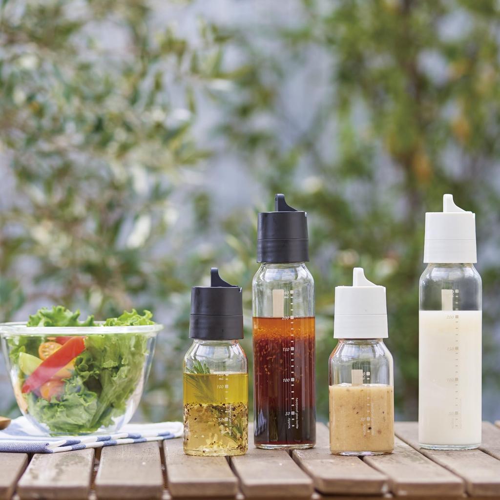 Hario One Touch Dressing Bottle 240ml Pale Gray ODB-240-PGR