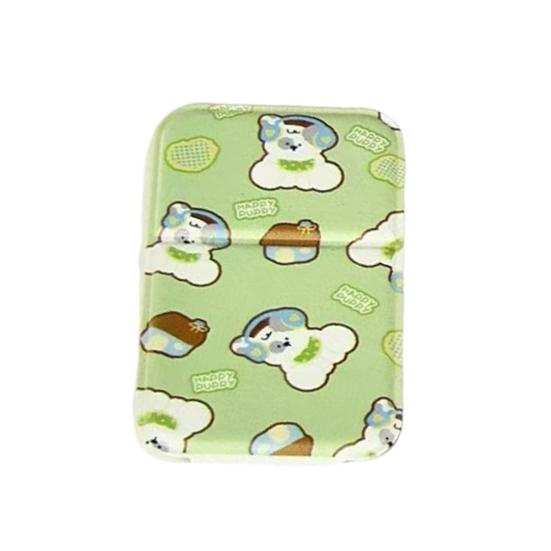 Cartoon Puppy Folding Makeup Mirror Portable Travel Home Bedroom Desk Vanity Mirror High Clarity Men Women Pocket Cosmetic Mirror