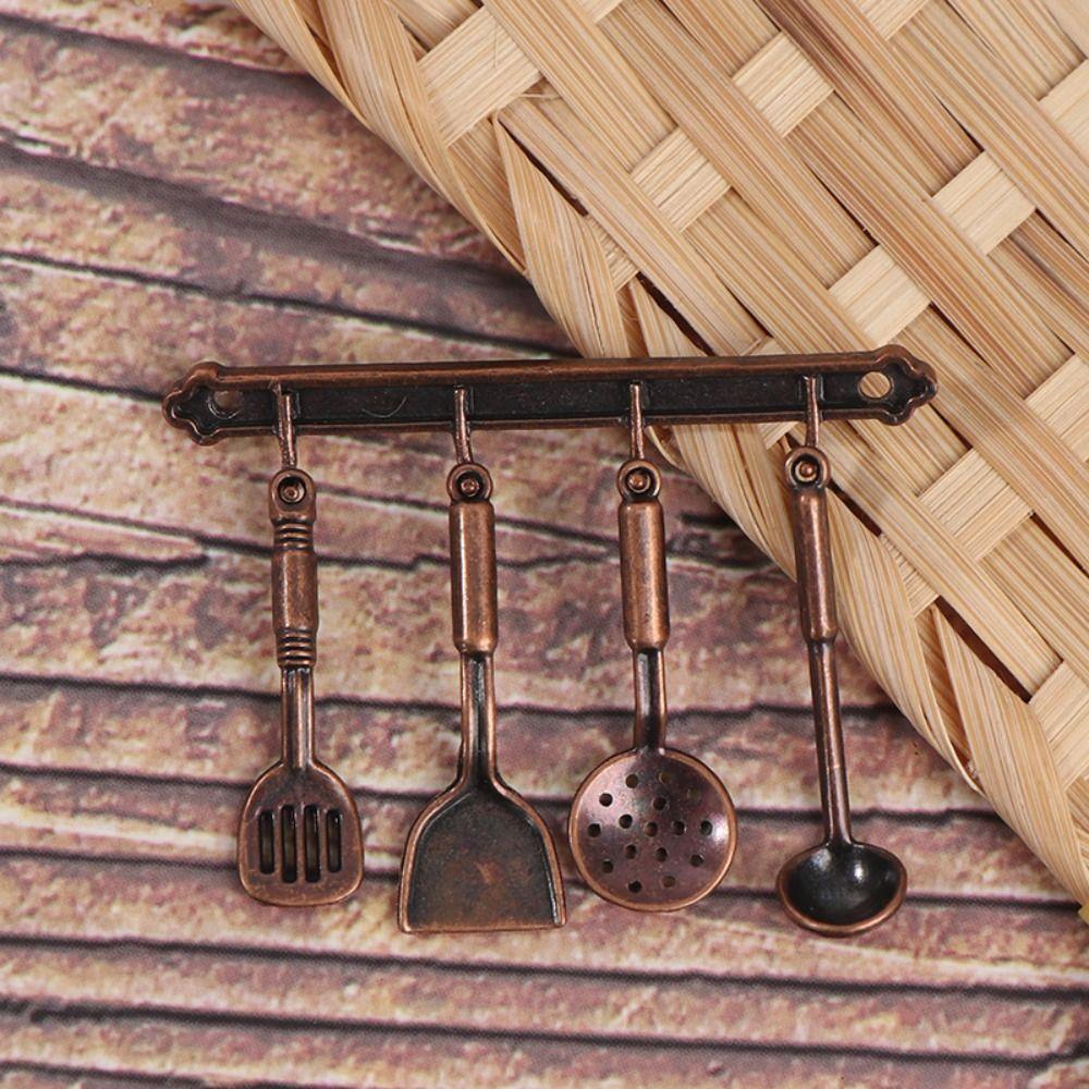 1:12 Scale 1:12 Mini Kitchen Utensils Sets Kettle Mini Kitchen Cooking Kit  Dollhouse Miniatures