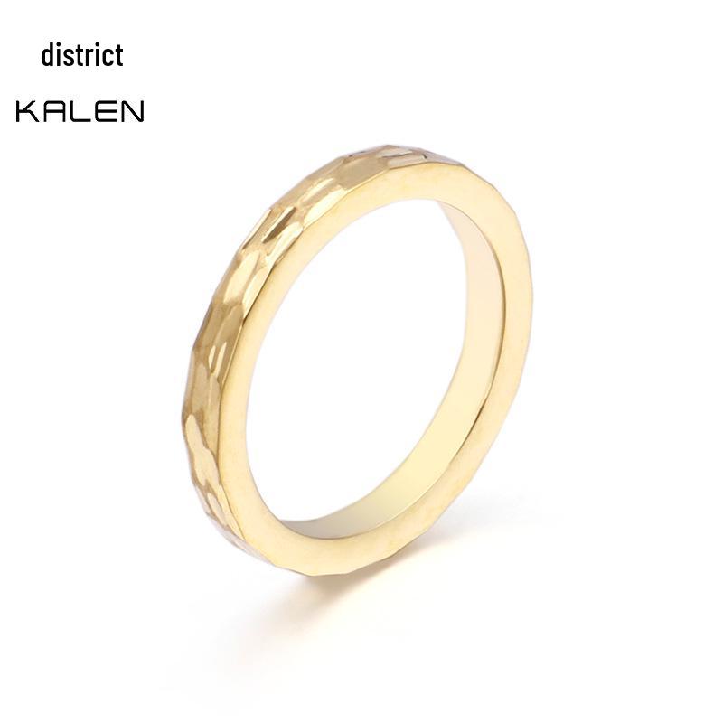 

Trendy Unisex Pinky Ring: Korean & Japanese Style Titanium Steel Fashion Accessory Size 10