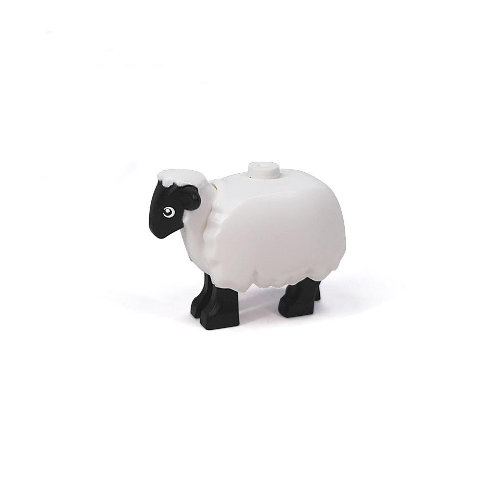 Bricks DIY Dog Wild Zoo Marine Animal Farm Animal Dinosaur World Building Blocks Building Blocks Assemble Cat Shark Penguin