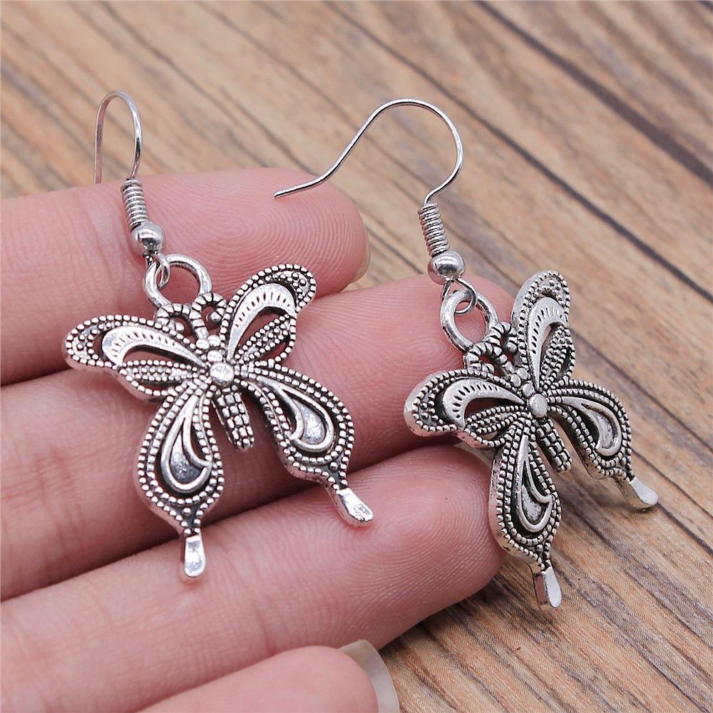 29 Styles New Design Vintage Butterfly & Dragonfly Insect Pendant Drop Earrings For Women Fashion Jewelry Wholesale Factory