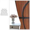 Rustic Basketball Curtain Vintage Texture Traditional Sport Print Window Curtains Kids Boys Teens With Rod Pocket Polyester
