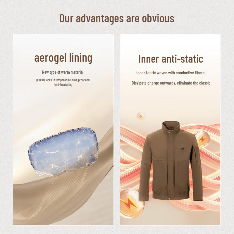 

Septwolves Men s Stand Collar Aerogel Warm Jacket XXXXL