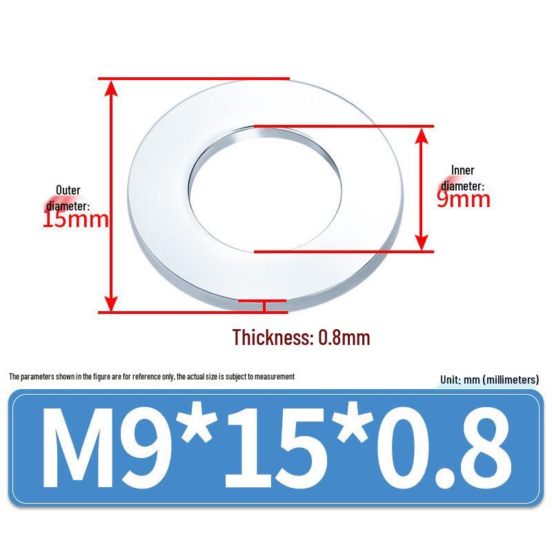 Extra Large Galvanized Metal Flat Washers - Sizes M1.6 to M14